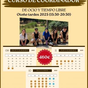 Curso Coordinador de Ocio y Tiempo Libre Otoño Tardes