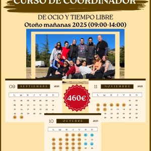 Curso Coordinador de Ocio y Tiempo Libre Otoño Mañanas