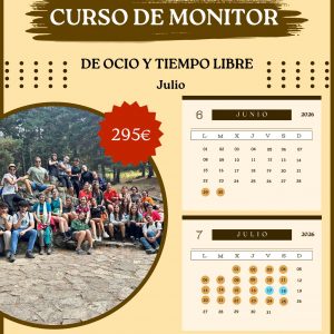 CURSO MONITOR DE OCIO Y TIEMPO LIBRE JULIO