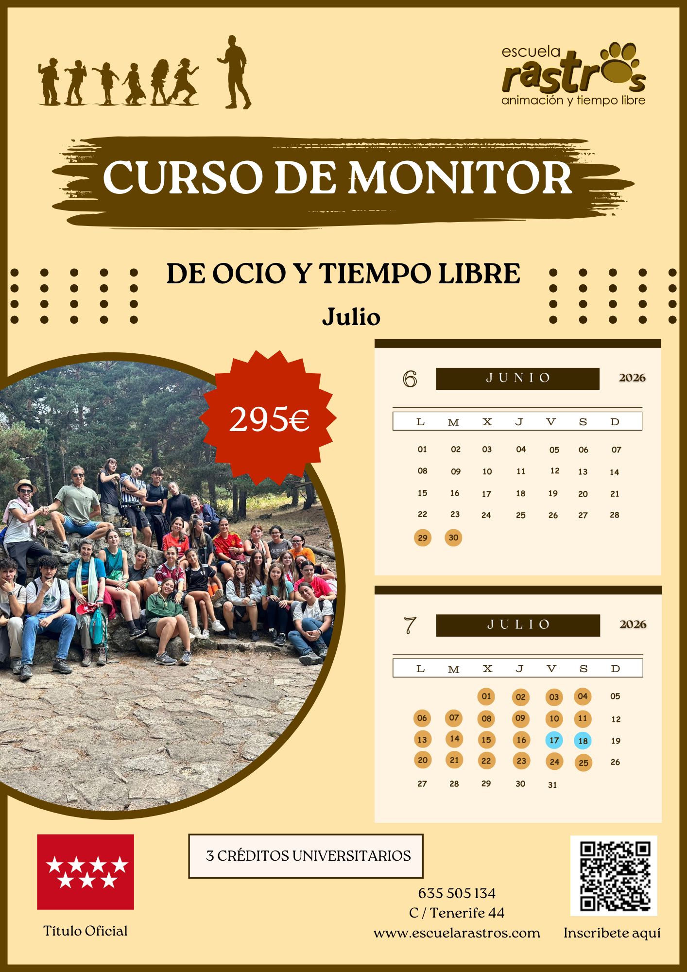 CURSO MONITOR DE OCIO Y TIEMPO LIBRE JULIO