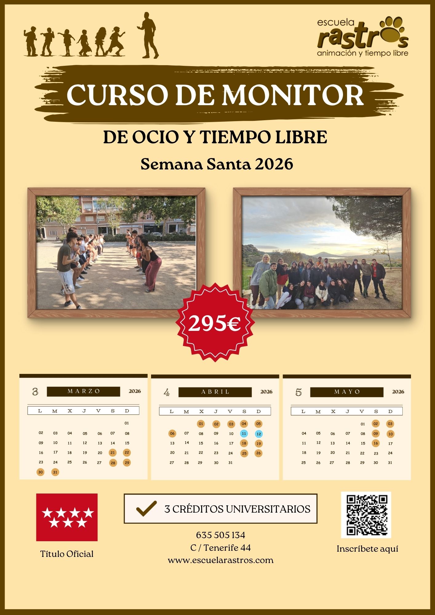 CURSO MONITOR DE OCIO Y TIEMPO LIBRE SEMANA SANTA