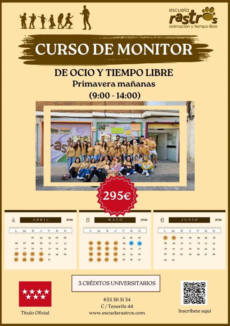 Curso de monitor primaveras mañanas