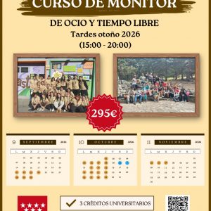 Curso monitor de ocio y tiempo libre Otoño T