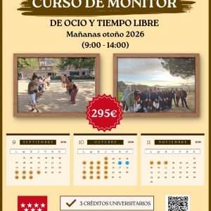 Curso monitor de ocio y tiempo libre Otoño M