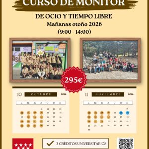 Curso monitor de ocio y tiempo libre Otoño M