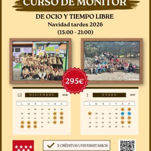 Curso monitor de ocio y tiempo libre Navidad Tardes